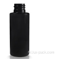Huisdier platte schouder mat zwart plastic fles